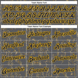 Custom Stitched Steel Gray Navy-Gold 3D Pattern Design Golden Subtle Floral Sports Pullover Sweatshirt Hoodie