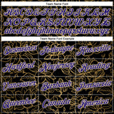 Custom Stitched Black Dark Purple-Cream 3D Pattern Design Golden Subtle Floral Sports Pullover Sweatshirt Hoodie