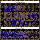 Custom Stitched Black Dark Purple-Old Gold 3D Pattern Design Golden Subtle Floral Sports Pullover Sweatshirt Hoodie
