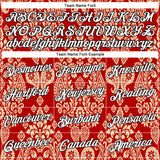 Custom Stitched Red White Cream-Black 3D Pattern Design Ethnic Paisley Floral Bandana Sports Pullover Sweatshirt Hoodie