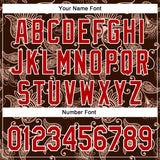 Custom Stitched Brown Red-White 3D Pattern Design Ethnic Paisley Floral Bandana Sports Pullover Sweatshirt Hoodie