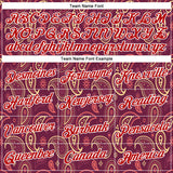 Custom Stitched Crimson Red-White 3D Pattern Design Ethnic Paisley Floral Bandana Sports Pullover Sweatshirt Hoodie