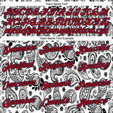 Custom Stitched White Red-Navy 3D Pattern Design Ethnic Paisley Floral Bandana Sports Pullover Sweatshirt Hoodie