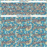 Custom Stitched Panther Blue City Cream-Brown 3D Pattern Design Ethnic Paisley Floral Bandana Sports Pullover Sweatshirt Hoodie