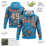 Custom Stitched Panther Blue City Cream-Red 3D Pattern Design Ethnic Paisley Floral Bandana Sports Pullover Sweatshirt Hoodie