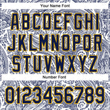 Custom Stitched White Navy-Gold 3D Pattern Design Ethnic Paisley Floral Bandana Sports Pullover Sweatshirt Hoodie
