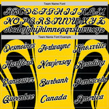 Custom Yellow Black-White 3D Pattern Design Germany Color Block Sportswear Performance T-Shirt