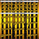 Custom Black Yellow 3D Pattern Design Germany Stripe Sportswear Performance T-Shirt