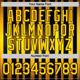 Custom Black Yellow 3D Pattern Design Germany Stripe Sportswear Performance T-Shirt