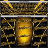 Custom Black Yellow 3D Pattern Design Germany Color Block Sportswear Performance T-Shirt