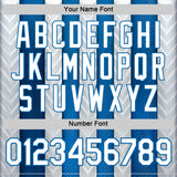 Custom White Blue 3D Pattern Design Argentina Stripe Sportswear Performance T-Shirt