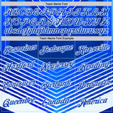 Custom Blue Thunder Blue-White 3D Pattern Design Argentina Arrow Sportswear Performance T-Shirt