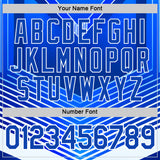 Custom Blue Thunder Blue-White 3D Pattern Design Argentina Arrow Sportswear Performance T-Shirt