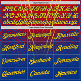 Custom Red Yellow-US Navy Blue 3D Pattern Design USA Inspired France Sportswear Performance T-Shirt