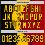 Custom Red Yellow-White 3D Pattern Design Germany Sport Wear Performance T-Shirt