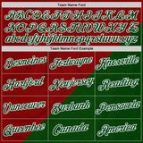 Custom Stitched Red Green-White 3D Pattern Design Mexico Subtle Sports Wear Pullover Sweatshirt Hoodie
