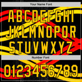 Custom Stitched Black Yellow-Red 3D Pattern Design Germany Inspired Stripe Subtle Tribal Sports Wear Pullover Sweatshirt Hoodie