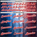 Custom Stitched Blue Red-White 3D Pattern Design American French Inspired Geometric Shape Sports Wear Pullover Sweatshirt Hoodie