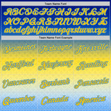 Custom Stitched Blue Yellow-Powder Blue 3D Pattern Design Argentine Inspired Gradient Sports Wear Pullover Sweatshirt Hoodie