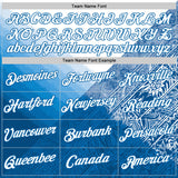 Custom Stitched White Blue 3D Pattern Design Argentine Inspired Geometric Tribal Sports Wear Pullover Sweatshirt Hoodie