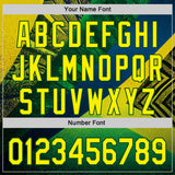 Custom Stitched Green Light Yellow-Blue 3D Pattern Design Brazil Inspired Geometric Tribal Sports Wear Pullover Sweatshirt Hoodie