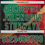 Custom Stitched Red Green-White 3D Pattern Design Mexico Geometric Tribal Sports Wear Pullover Sweatshirt Hoodie