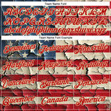 Custom Stitched Red City Cream 3D American Flag Retro Distressed Grunge Sports Pullover Sweatshirt Hoodie