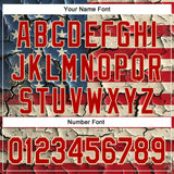 Custom Stitched Red City Cream 3D American Flag Retro Distressed Grunge Sports Pullover Sweatshirt Hoodie