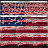 Custom Stitched Black Royal Red-White 3D American Flag Retro Distressed Grunge Sports Pullover Sweatshirt Hoodie