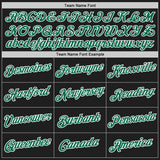 Custom Stitched Black Kelly Green-White 3D Pattern Design Abstract Brush Stroke Sports Pullover Sweatshirt Hoodie