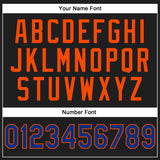 Custom Stitched Black Royal-Orange 3D Pattern Design Abstract Brush Stroke Sports Pullover Sweatshirt Hoodie