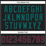 Custom Stitched Black Crimson-Teal 3D Pattern Design Abstract Brush Stroke Sports Pullover Sweatshirt Hoodie