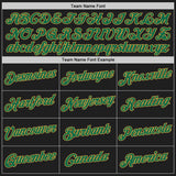 Custom Stitched Black Kelly Green-Old Gold 3D Pattern Design Abstract Brush Stroke Sports Pullover Sweatshirt Hoodie