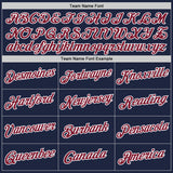 Custom Stitched Navy Crimson-White 3D Pattern Design Abstract Brush Stroke Sports Pullover Sweatshirt Hoodie