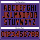 Custom Stitched Purple Black-Orange 3D Pattern Design Abstract Brush Stroke Sports Pullover Sweatshirt Hoodie
