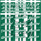 Custom Stitched Kelly Green White 3D Pattern Design Stripe Sports Pullover Sweatshirt Hoodie