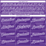 Custom Stitched Purple White 3D Pattern Design Geometric Shape Sports Pullover Sweatshirt Hoodie