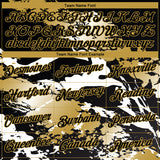 Custom Stitched Black Old Gold-White 3D Pattern Design Splash Sports Pullover Sweatshirt Hoodie