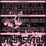 Custom Black Light Pink 3D Pattern Splash Authentic Football Jersey