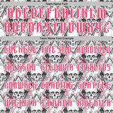 Custom White Neon Pink-Black 3D Skull Roses Gothic Geometric Diamond Grid Sports Pullover Sweatshirt Hoodie