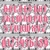 Custom White Neon Pink-Black 3D Skull Roses Gothic Geometric Diamond Grid Sports Pullover Sweatshirt Hoodie