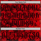 Custom Fire Red Black 3D Skull Gothic Vintage Grunge Art Sports Pullover Sweatshirt Hoodie