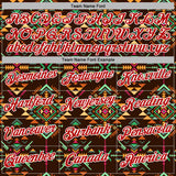 Custom Stitched Brown Red-White 3D Pattern Design Tribal Ethnic Native American Sports Pullover Sweatshirt Hoodie