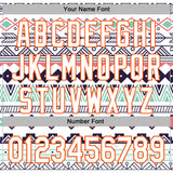 Custom Stitched White Orange 3D Pattern Design Tribal Ethnic Native American Sports Pullover Sweatshirt Hoodie