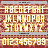 Custom Stitched Red White-Yellow 3D Pattern Design Tribal Ethnic Native American Sports Pullover Sweatshirt Hoodie