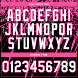 Custom Stitched Black White-Pink 3D Pattern Design Splash Grunge Art Sports Pullover Sweatshirt Hoodie