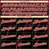 Custom Stitched Black Crimson-Cream 3D Pattern Design Splash Grunge Art Sports Pullover Sweatshirt Hoodie