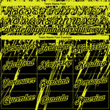 Custom Stitched Black Neon Yellow 3D Pattern Design Splash Grunge Art Sports Pullover Sweatshirt Hoodie