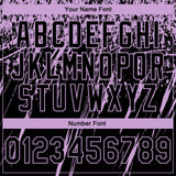 Custom Stitched Black Light Purple 3D Pattern Design Splash Grunge Art Sports Pullover Sweatshirt Hoodie