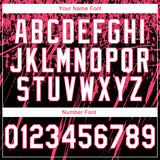 Custom Stitched Black White-Neon Pink 3D Pattern Design Splash Grunge Art Sports Pullover Sweatshirt Hoodie